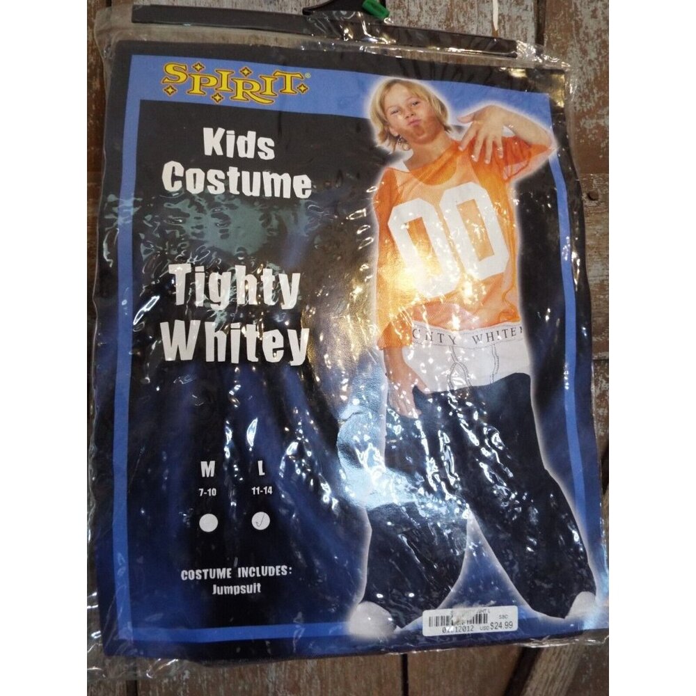 Halloween Costume Tighty Whitey size Large pre owned